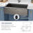 33" L x 22" W Farmhouse Workstation Gunmetal Black Kitchen Sink 16 Gauge Stainless Steel Kitchen Sink