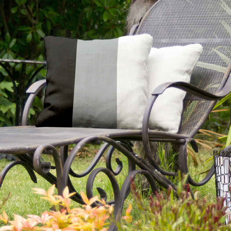  Indoor/Outdoor Throw Pillow, 20" x 20", Silver Accent