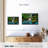 " Forest Waterfall Scene Wall Art "-256333889