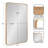Anacleta Radius Rectangle Framed Wall Mirror-1835888091-1835888094