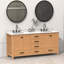 Meuble-lavabo à double cadre en bois massif-809245328-809245330