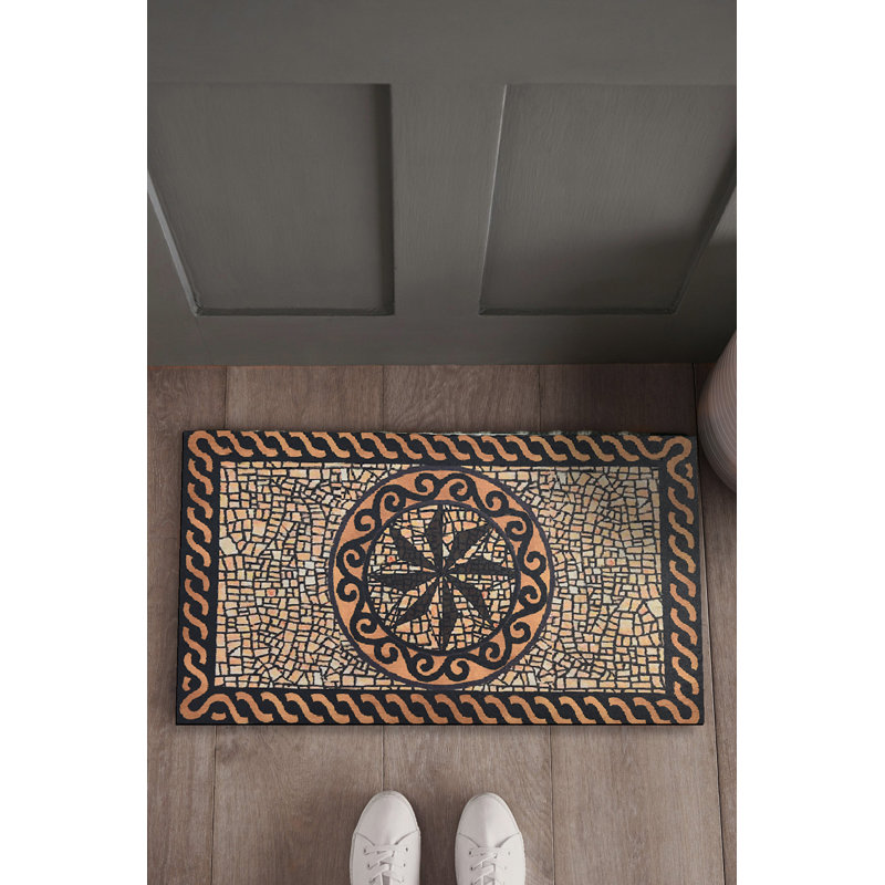 Durable PVC Doormat, Non-Slip Underside, 15.7 x 23.6 inches | 100% PVC Material, Machine Washable at 86°F | Perfect for Indoor & Outdoor Use, Easy to Clean, Stylish & Functional Welcome Mat