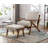 Juntier Upholstered Armchair with Ottoman-444316352