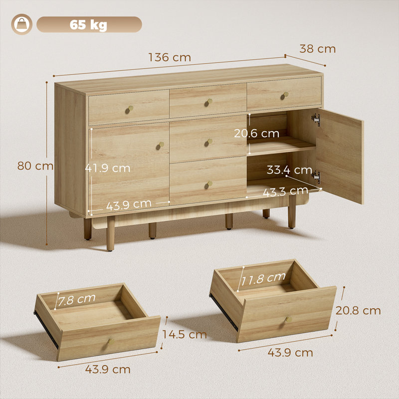 136cm Sideboard