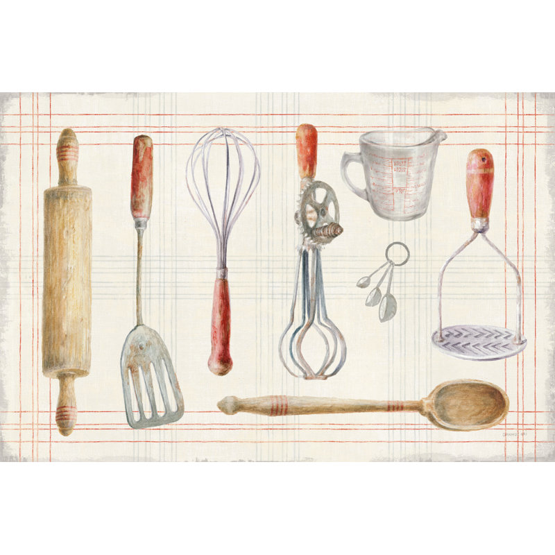 Floursack Kitchen IX by Danhui Nai - Painting Print, Black Floater Framed, 81cm H x 122cm W
