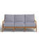 Haley Teak Outdoor Lattice Back Sofa