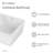 Voltaire 47" Square Freestanding Bathtub