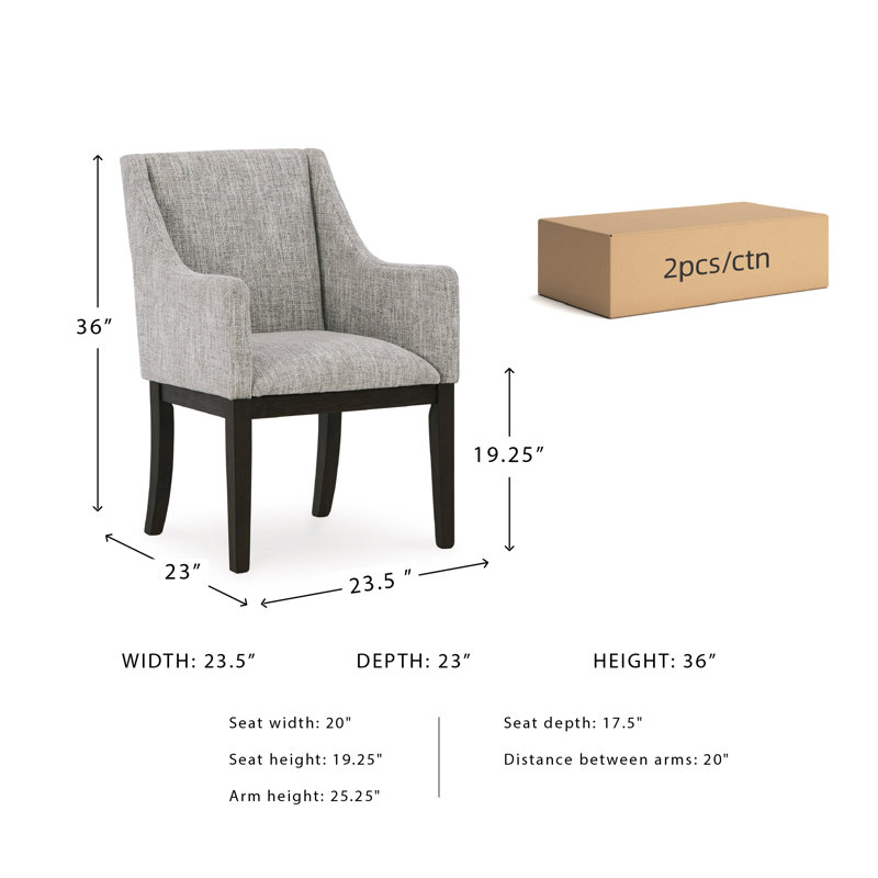 Gennetta 19.5'' H Upholstered Armchair