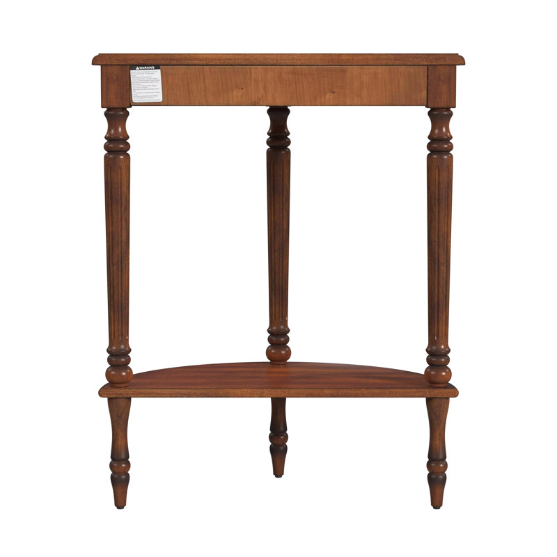 Bellini Demilune Console Table, Light Cherry