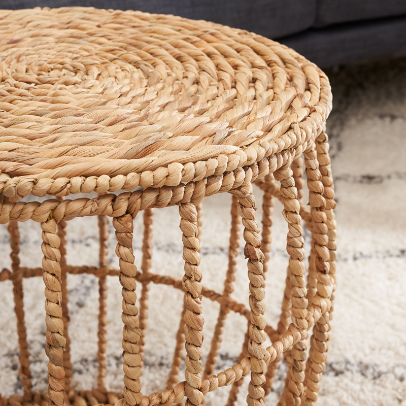 Table basse avec rangement en rotin / osier Hardesty