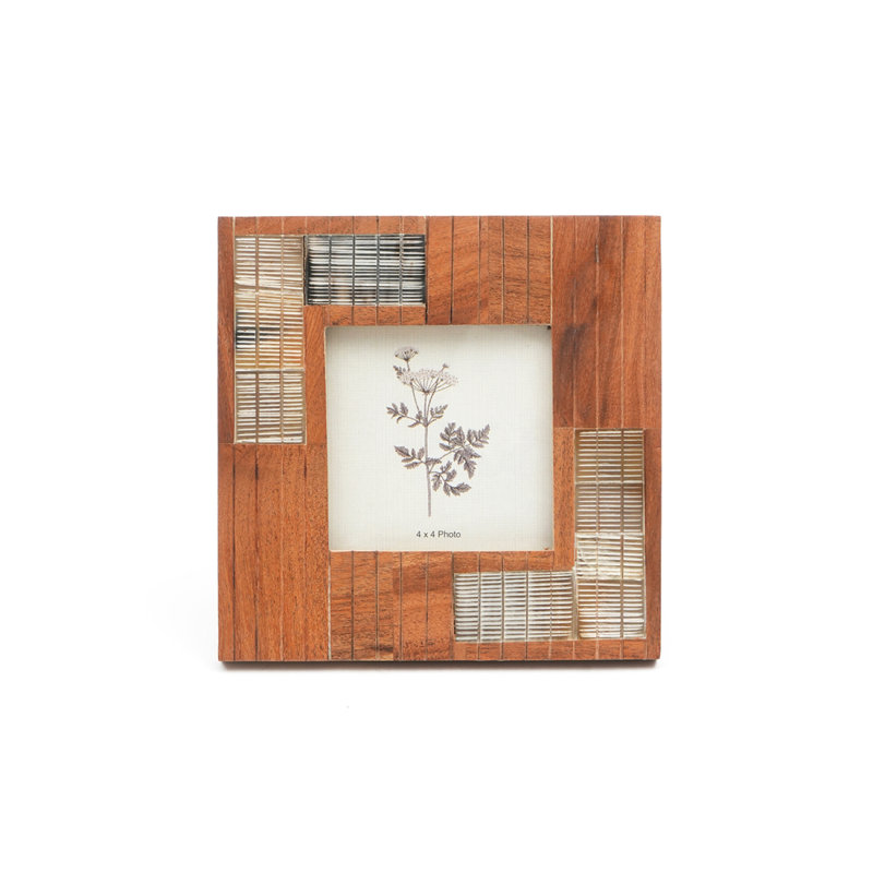 Cadre photo | Cadre en bois fabriqué à la main, cadeau idéal pour la maison et le bureau | 4 x 4 po 