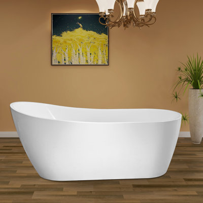 Amara Acrylic Freestanding Soaking Bathtub