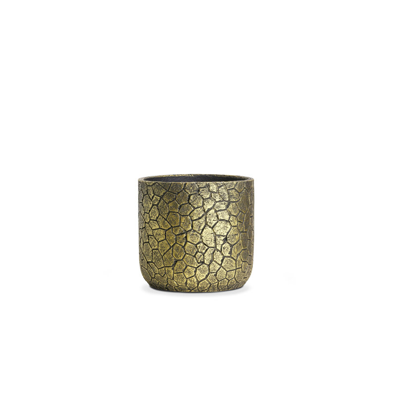 Chilo Handmade Cachepot, Golden