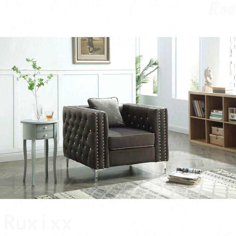 G822A-C, chaise parfaite pour les salons modernes, GRIS