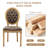 Upholstered Dining Side Chairs,Brown-650722731