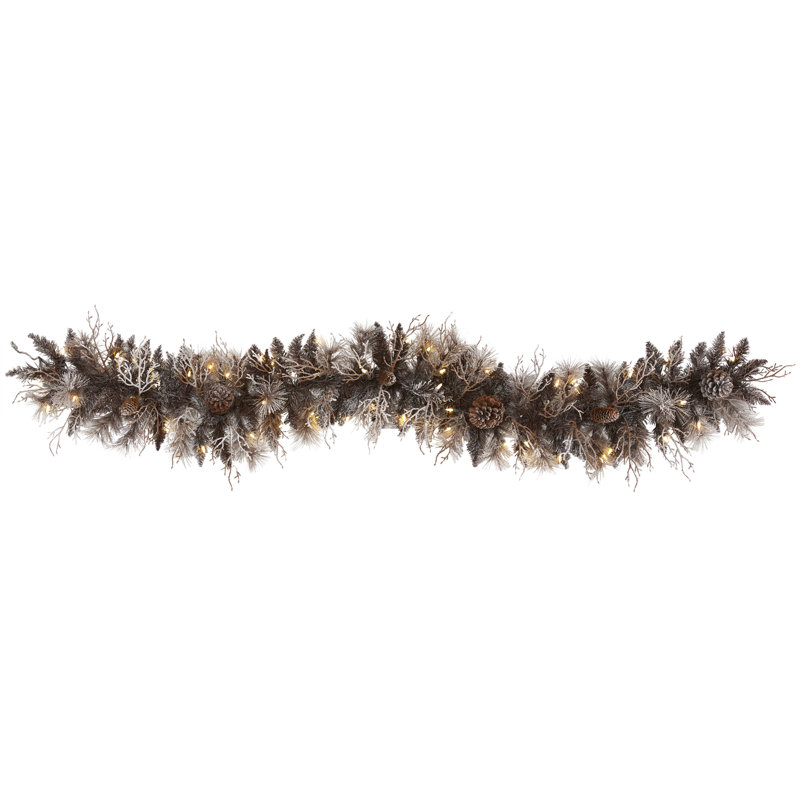 12'' in. Lighted Faux Garland