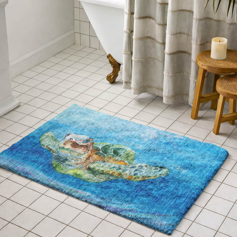 Premium Machine Washable Dream Shag Turtle Rug, 2'6" x 3'10"