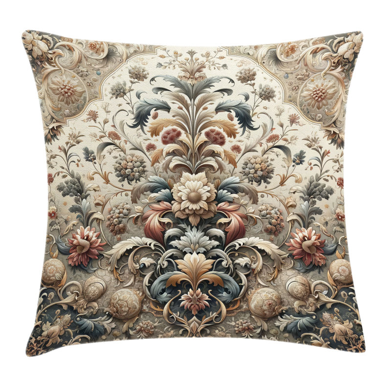 Rococo Reversible Throw Pillow