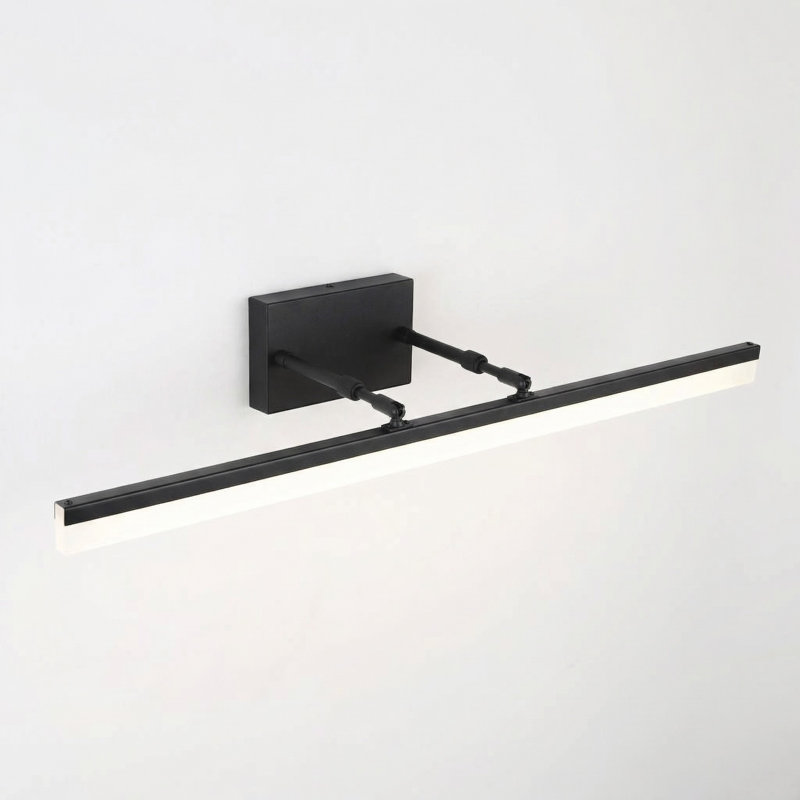 Barre d'éclairage à DEL à intensité variable pour meuble-lavabo, 5500K, 24,02 po de largeur, Noir mat