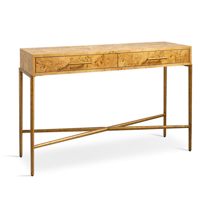 Burlwood Console, Natural Burlwood
