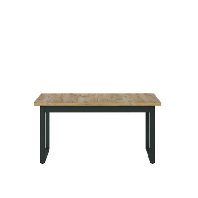 Ambrette Extendable Metal Base Dining Table