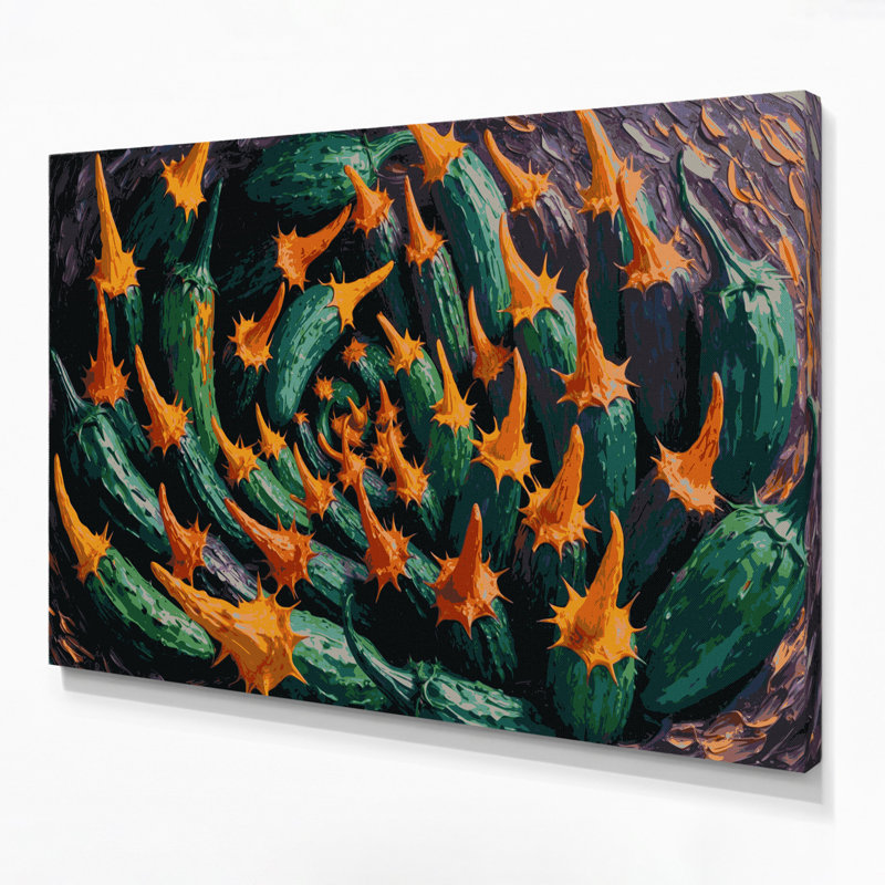 Art mural sur toile, "Fruit africain", H 12 po x l 18 po