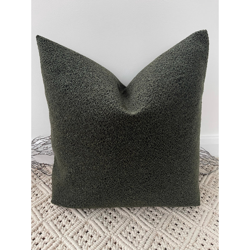 Abstract Square Cushion Cover, Green 