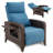 Dasai Wicker Outdoor Recliner Chair with Table-1533563789-1533563790