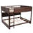 Queen Over Queen Bunk Bed Solid Pine Wood With Built-In Storage Shelves, Integrated Charging Station And Full-Length Guardrails-1825940291