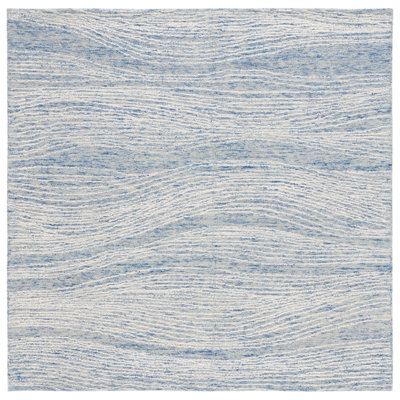 Tapis abstrait en laine et coton touffeté à la main Ameelia