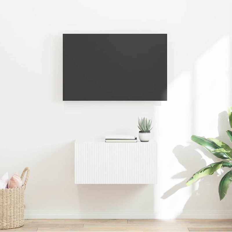 Unfinished TV Stand for TVs up to 24", White