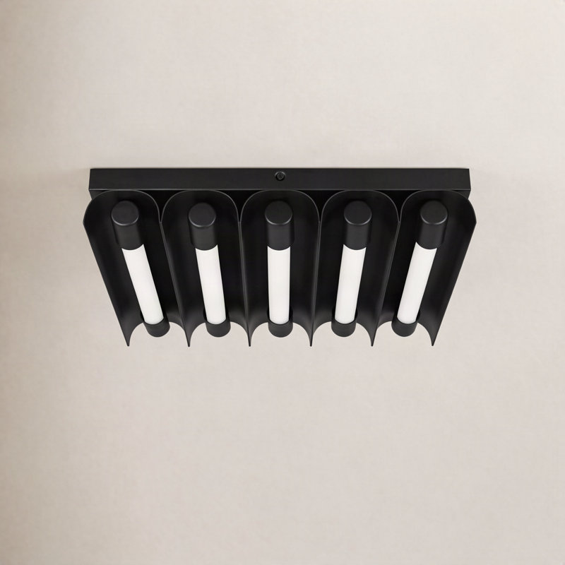 Carson 5 - Light LED Flush Mount, Midnight Black