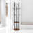 Bromarg 8 - Hook Coat Rack Stand Industrial Rustic Brown Tree Shape Entryway Hallway Furniture