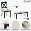 Ensemble de table de salle à manger 6 pièces avec 4 chaises et banc