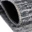 Tapis en chenille tissé à la machine de couleur ivoire / gris Monsour-1502507627