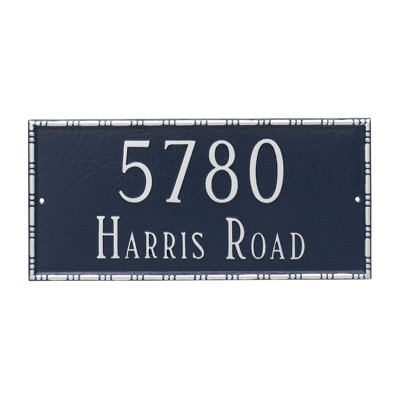 Lincoln 2-Line Wall Address Plaque