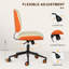Fauteuil de bureau à domicile en cuir PU, hauteur réglable, sans accoudoir, chaise de bureau beige-1425901319