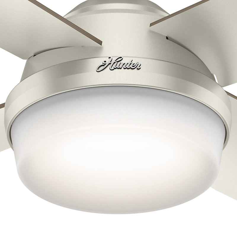 52'' Matte Nickel Ceiling Fan with LED Light and Remote
