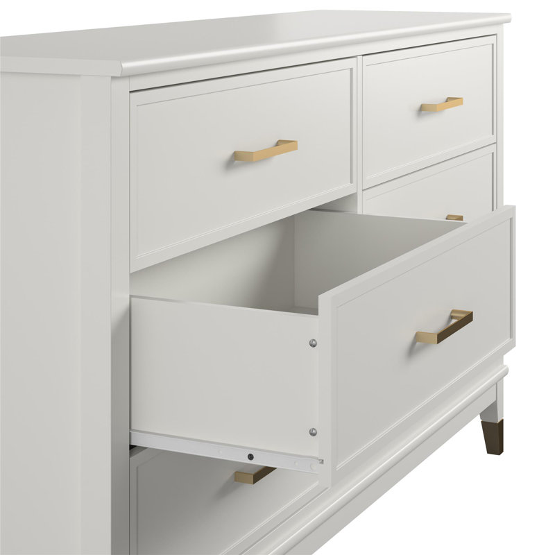 6 - Drawer Chest of Drawers, White
