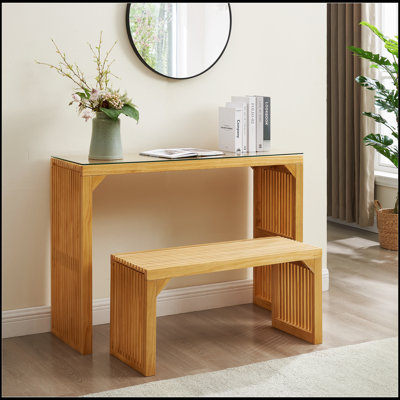 Ensemble de table et banc de salle à manger Natural Pine