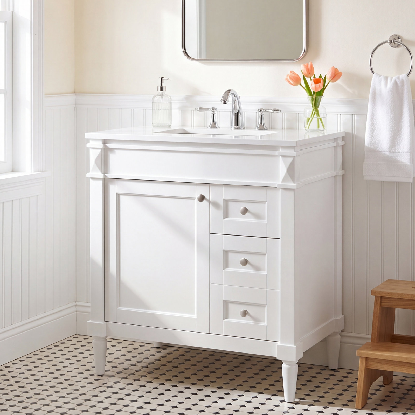 Readington 32'' Single Bathroom Vanity, White