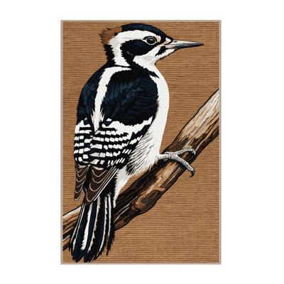  Tapis lavable avec des oiseaux duveteux