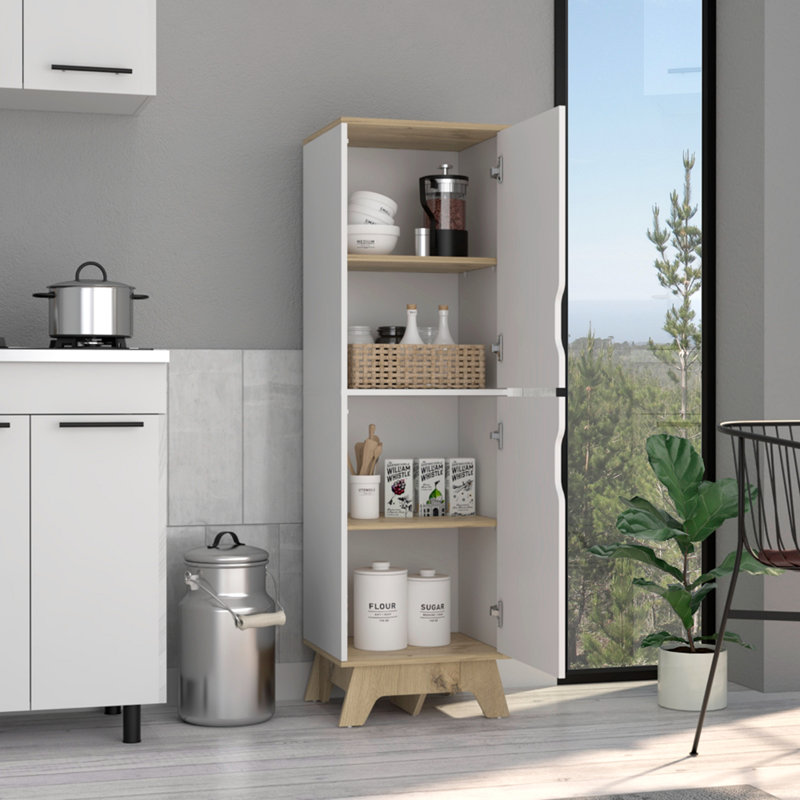 Multistorage Cabinet 59" H, Two Doors, Four Internal Shelves