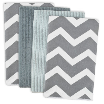 Torchon en microfibre à chevrons