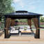 Paroi latérale en polyester pour pavillon de jardin Aoodor-97531257-97531251