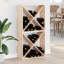 Solid Wood Open Shelving Wine Bottle Rack-1302220628