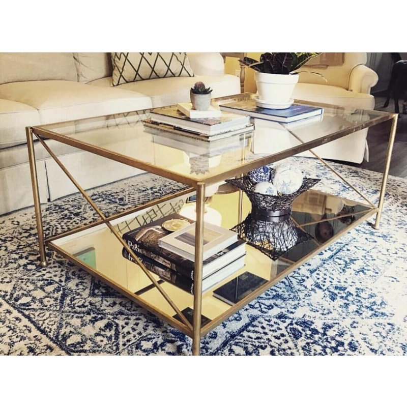 Iris Coffee Table, Gold