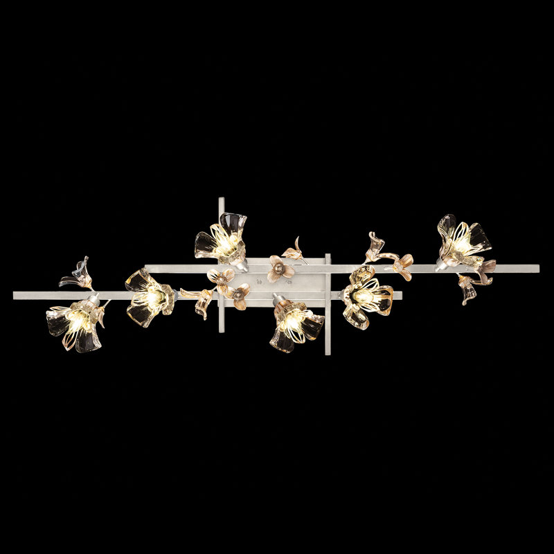 Azu 6 - Light Bath Bar, Silver Leaf