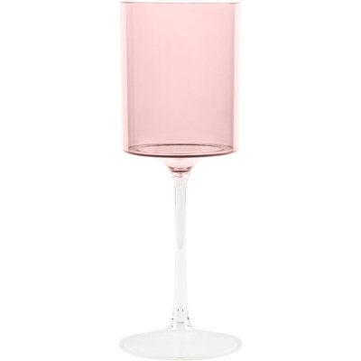 Verres à vin en plastique rose Ecoqualité avec verres transparents jetables incassables 9 oz