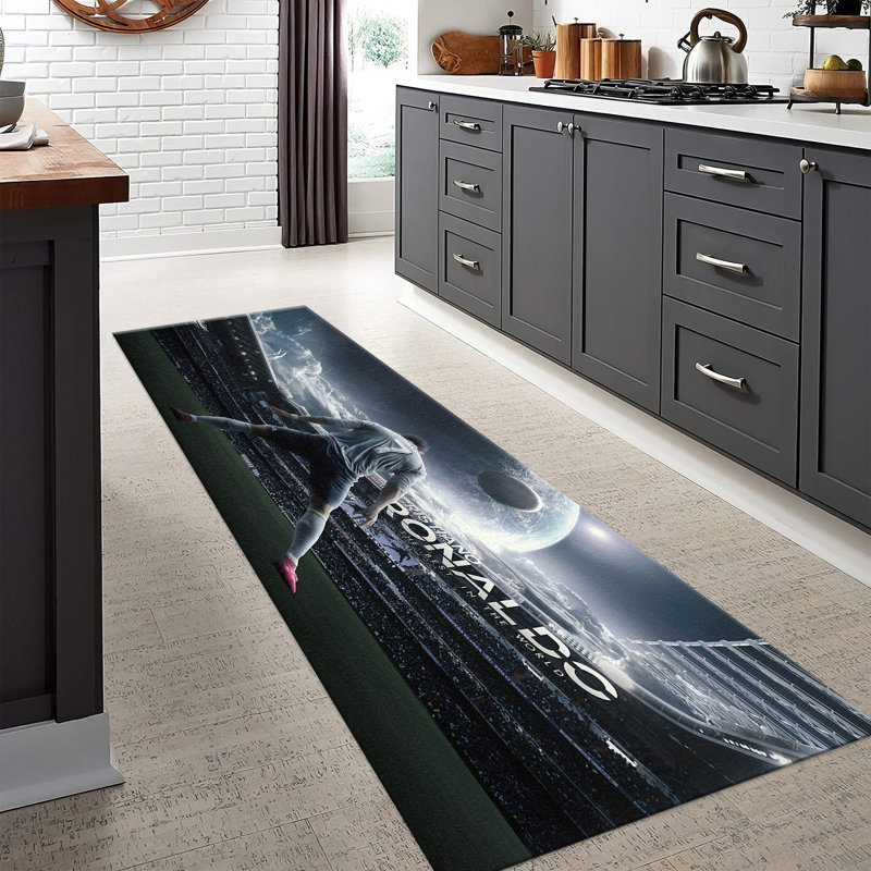 Large Elegant Printed Rug with Intricate Floral Design and Subtle Color Palette Ideal for Any Room in Your Home